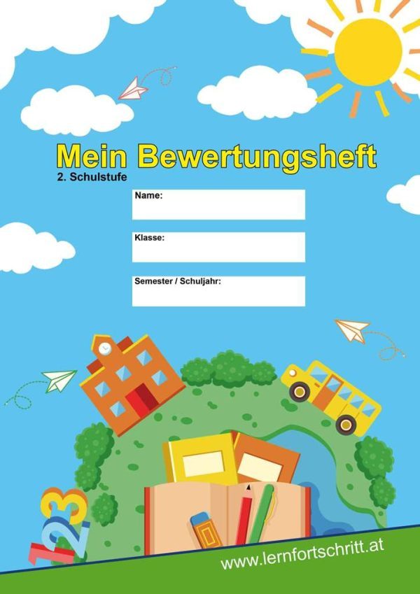 2 Stück Bewertungshefte  2. Schulstufe
