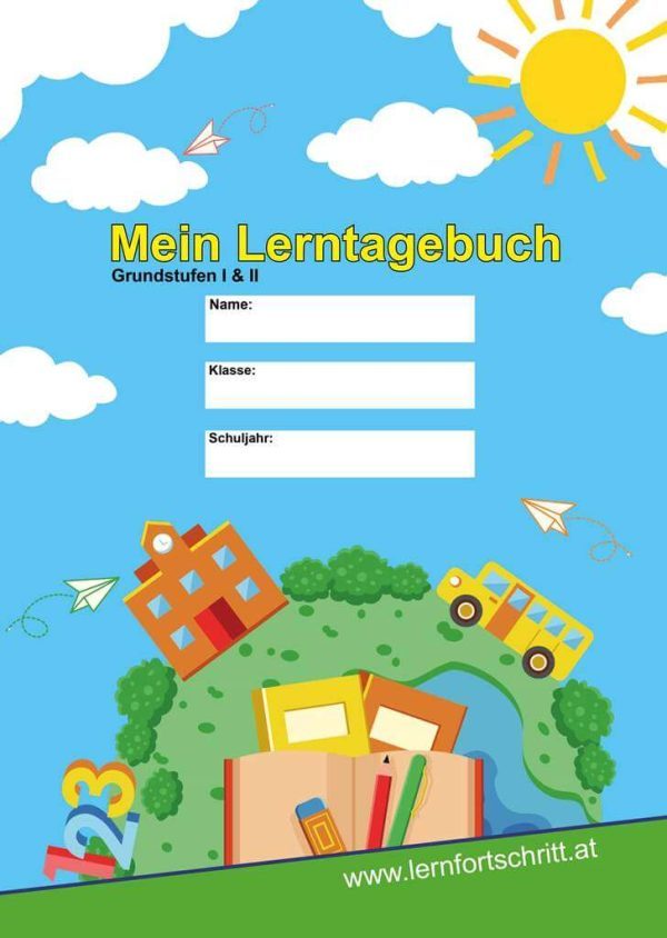 Lerntagebuch für alle Schulstufen - 88 Seiten